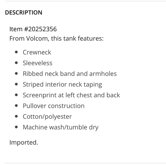 Volcom Flexin tank - Picture 4 of 4